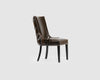 Winston Button Back Dining Chair Real Leather (Tan)